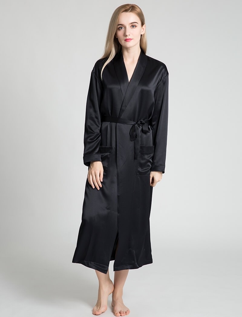 22 Momme Full Length Silk Robe